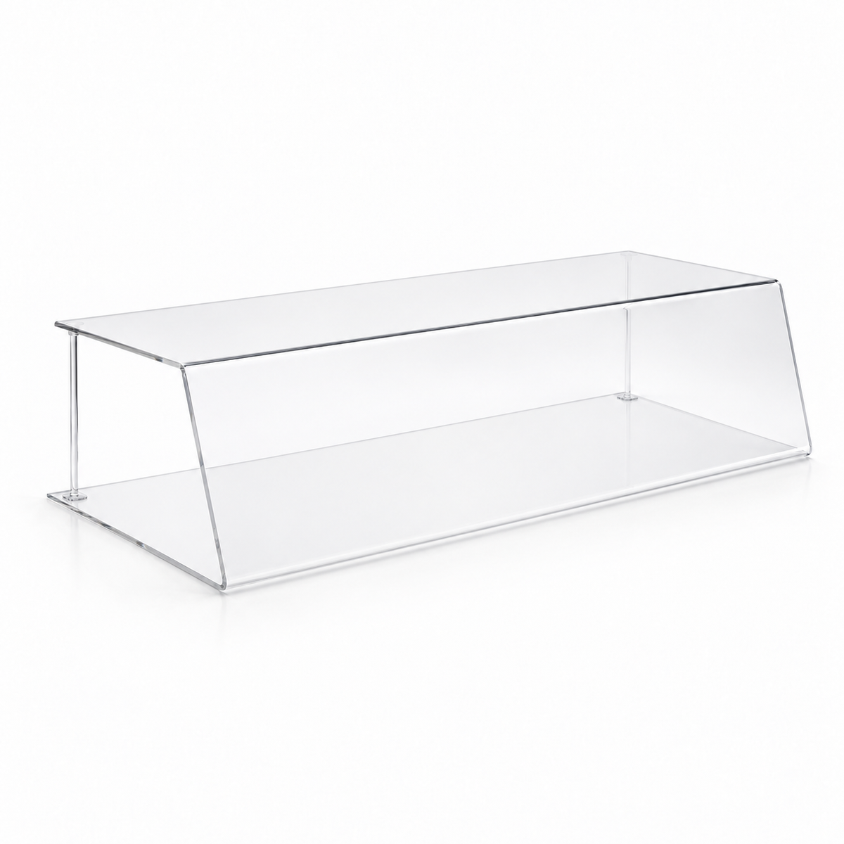 Spuckschutz Thekenaufsatz aus Acrylglas für Kuchenverkauf